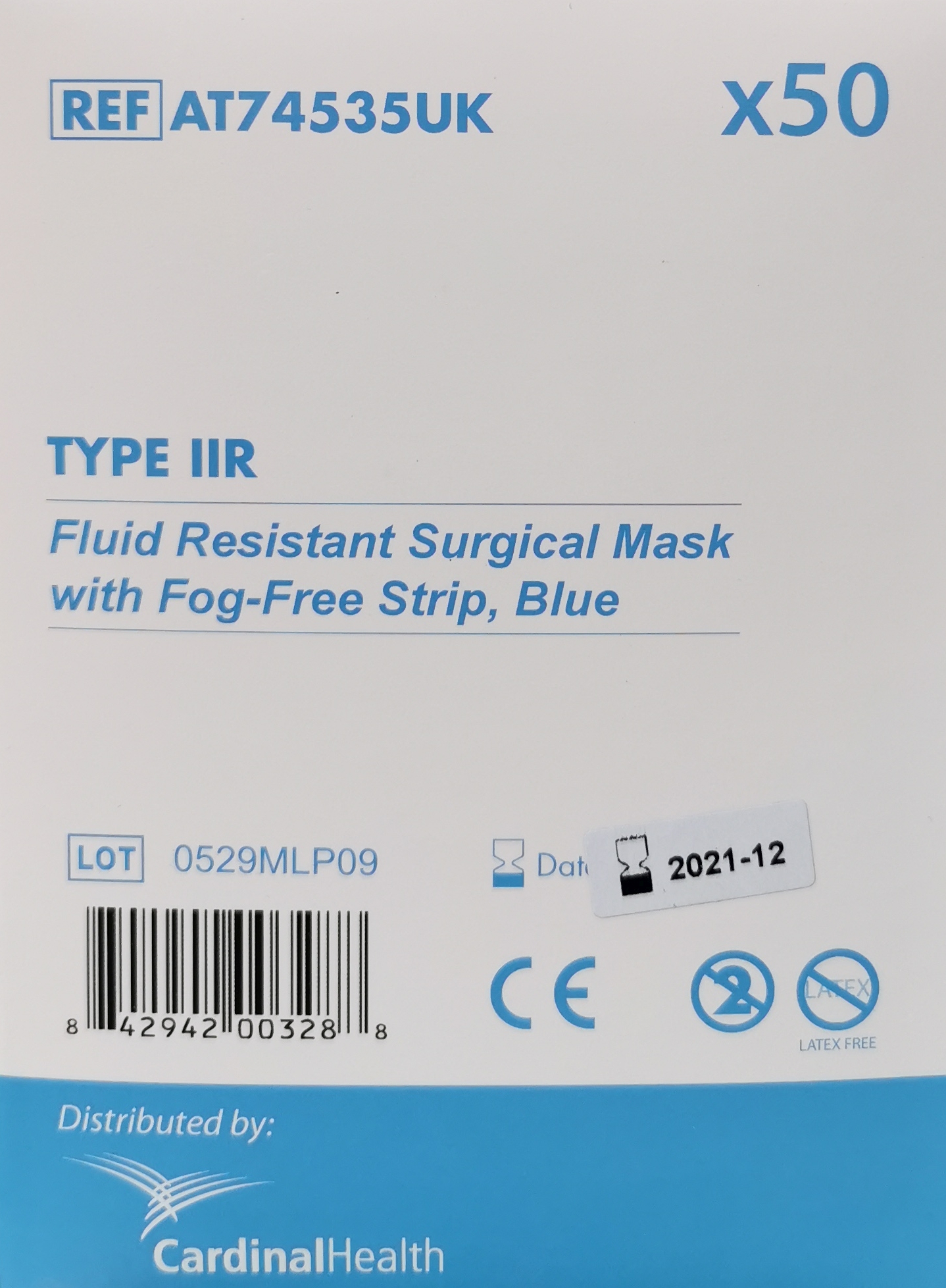 cardinal health type 2R mask